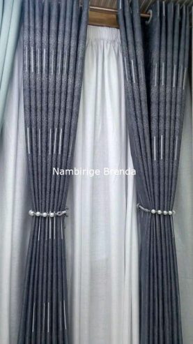 Original quality curtains in grey