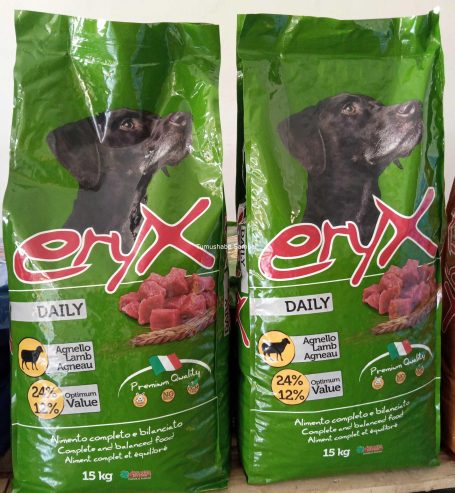 Eryx daily lamb dog food 15kg (24% prote