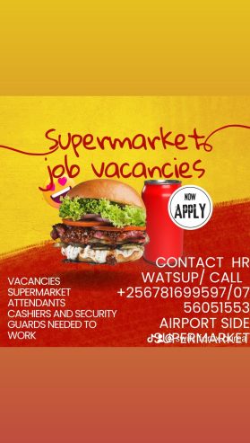 Supermarket attendants job vacancies