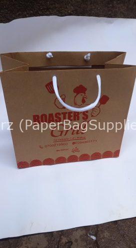 Branded take away carry paper bags
