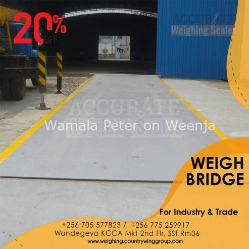 Calibrated & UNBS certified vehicle weighbridges in Kampala