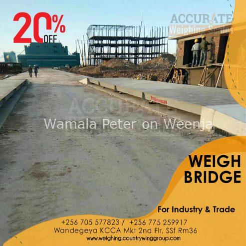 Precast concrete road weighbridge supplier in Kampala Uganda