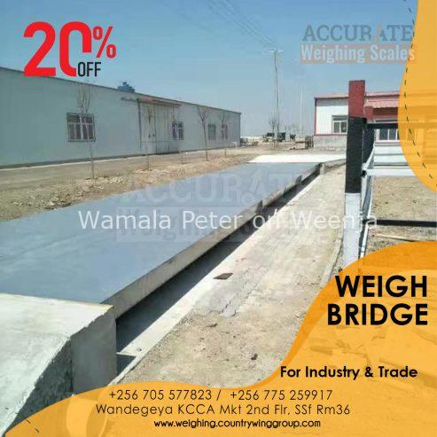 Trusted supplier of weighbridge vehicle scales in Uganda