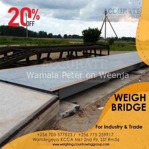 Weighbridge truck scales for over-the-road trucks in Kampala