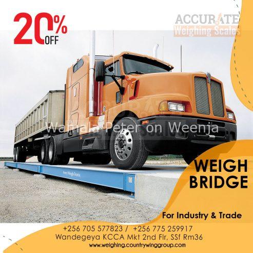 Approved road weighbridge vehicle scales supplier in Kampala