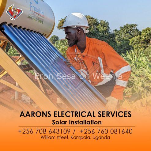 Best solar water heaters in Kampala Uganda